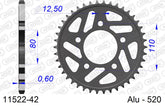 Corona AFAM 11522-42 In All  Passo 520 HONDA CB 500 R,S,T,V,W,X,Y,1,2,3 1994  -2003